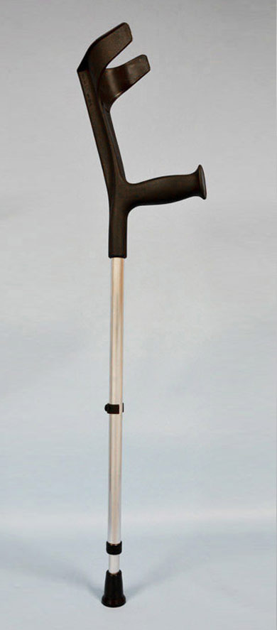 01050 - Anatomical Crutch extendible lower part with safety clip.